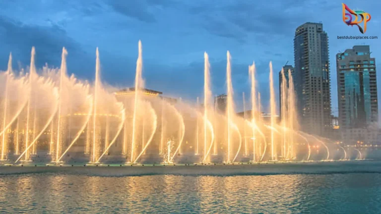 Dubai Fountain Lightening View